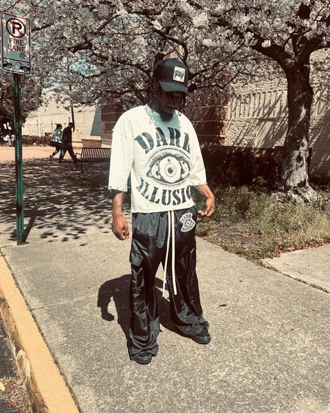 Illusion Eye Multi-Pocket Cargo Pants